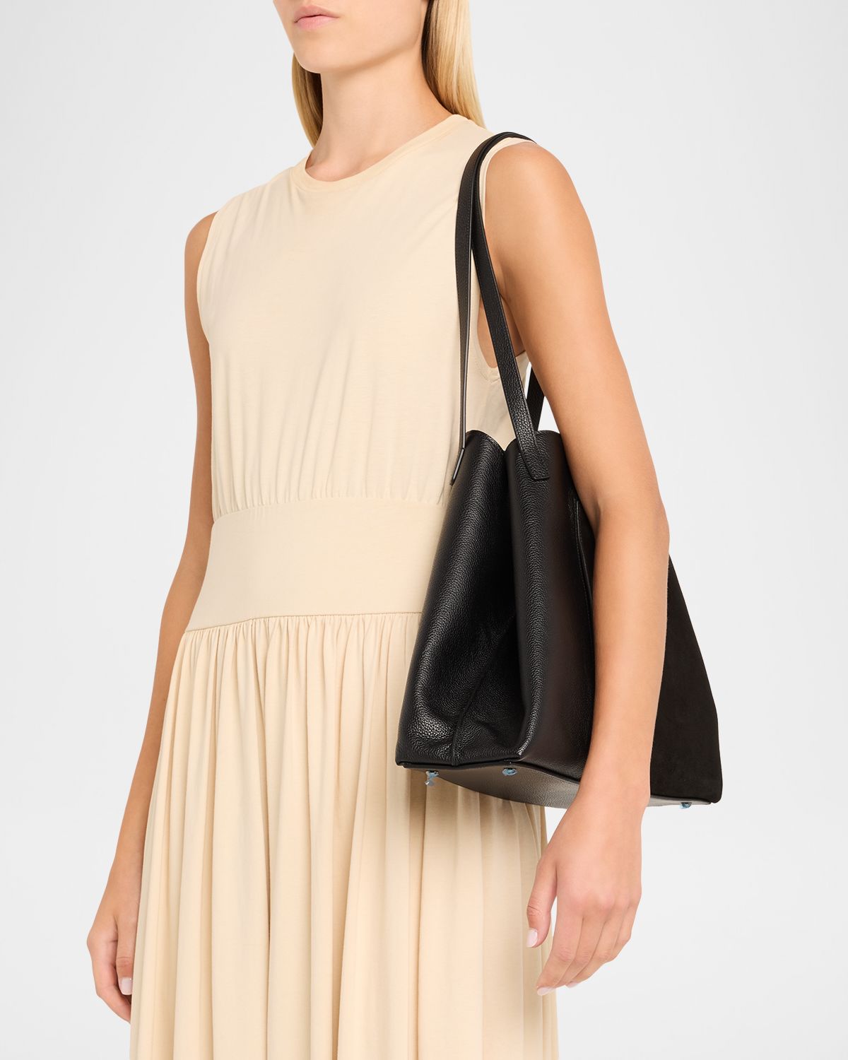 Akris Ai Medium Patchwork Leather Tote Bag