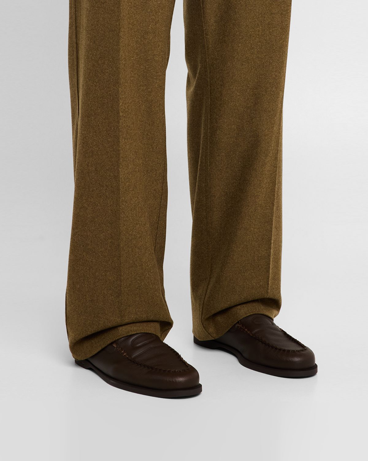 John Lobb Men 's Pace Leather Penny Loafers