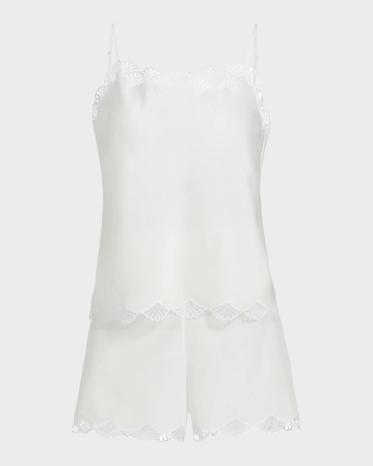 Natori Colette Lace-Trim Cami Pajama Set