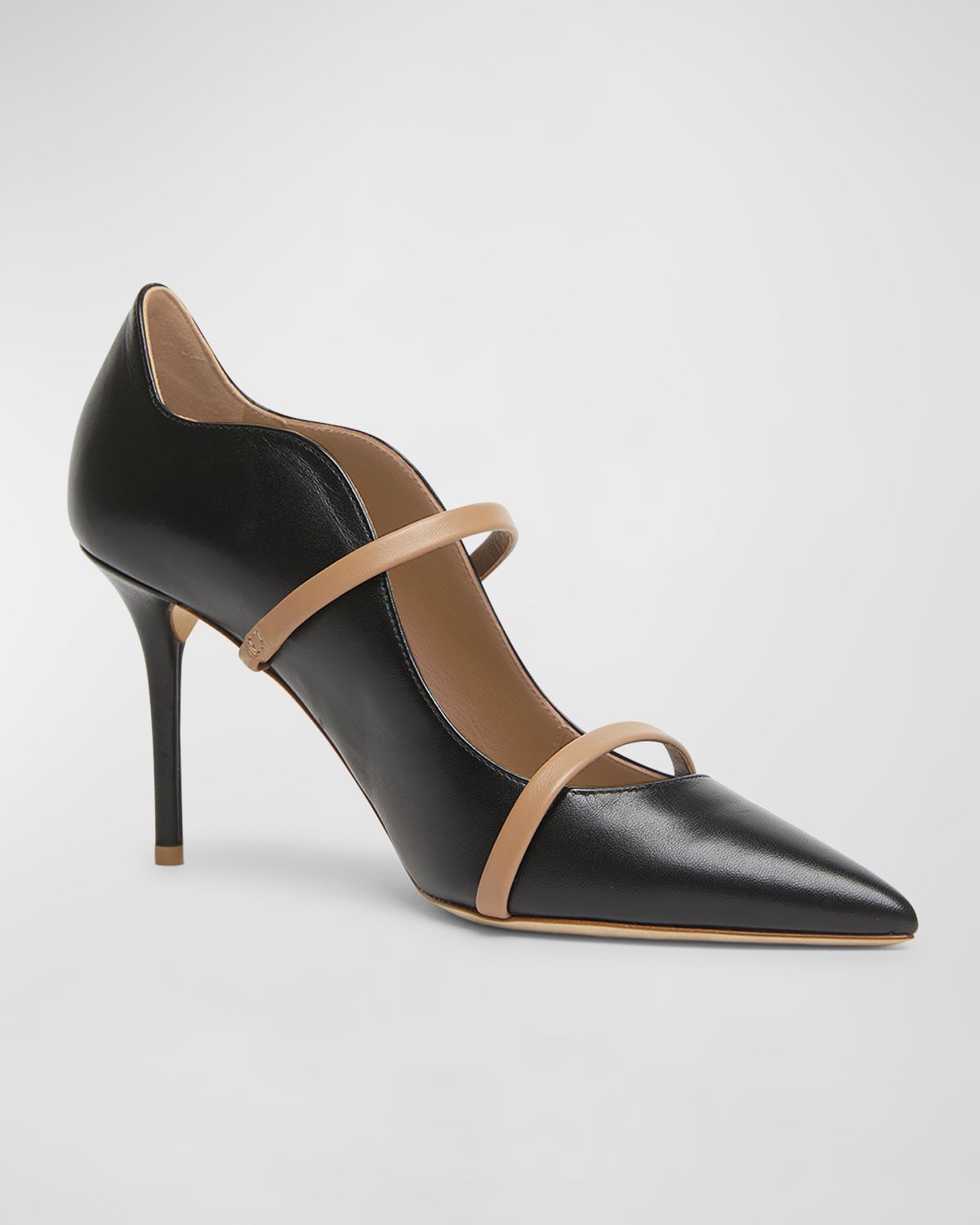 Malone Souliers Maureen Bicolor Leather Dual-Band Pumps