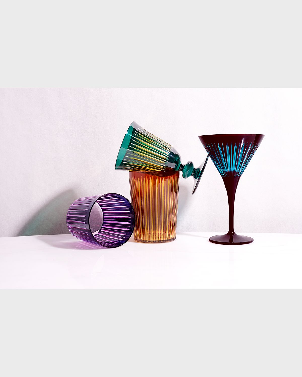 L 'Objet Prism Martini Glasses, Set of 4