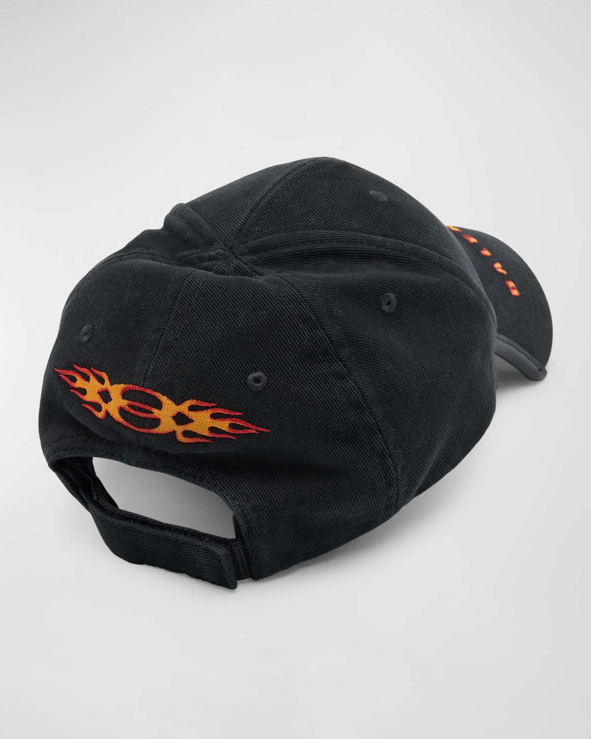 Balenciaga Men 's Flame Logo Baseball Cap