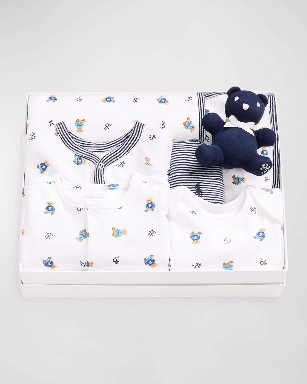 Polo Ralph Lauren Kid 's 7-Piece Gift Box Set, Size Newborn-9M