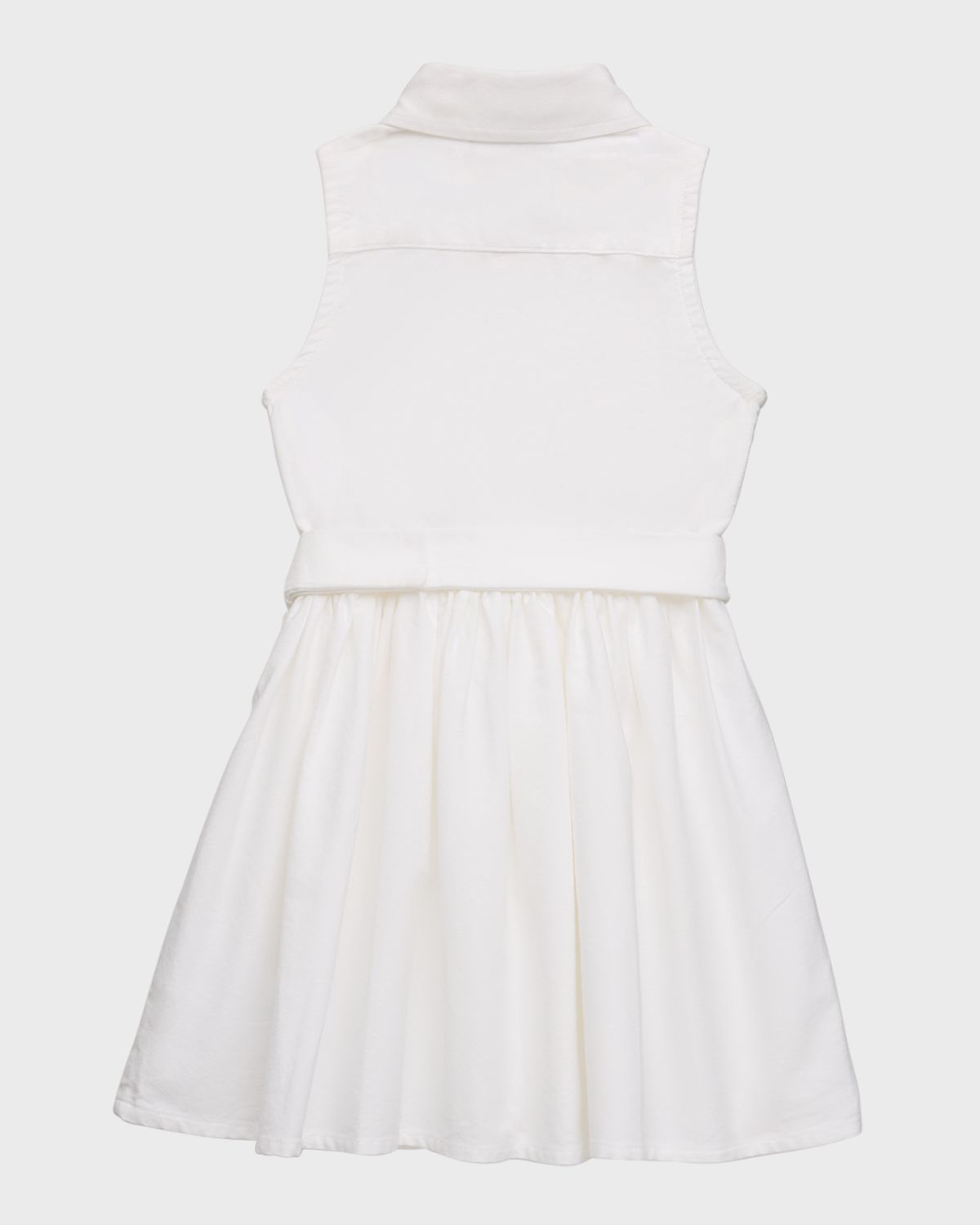 Polo Ralph Lauren Girl 's Classic Oxford Belted Dress W/ Bloomers