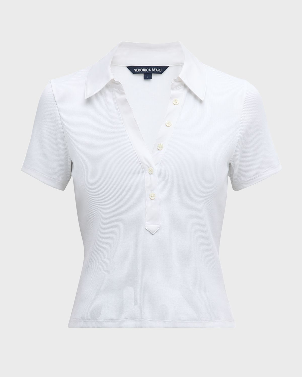 Veronica Beard Kearney Short-Sleeve Polo Top | Thumbnail 8 Veronica Beard Kearney Short-Sleeve Polo Top | Thumbnail 8