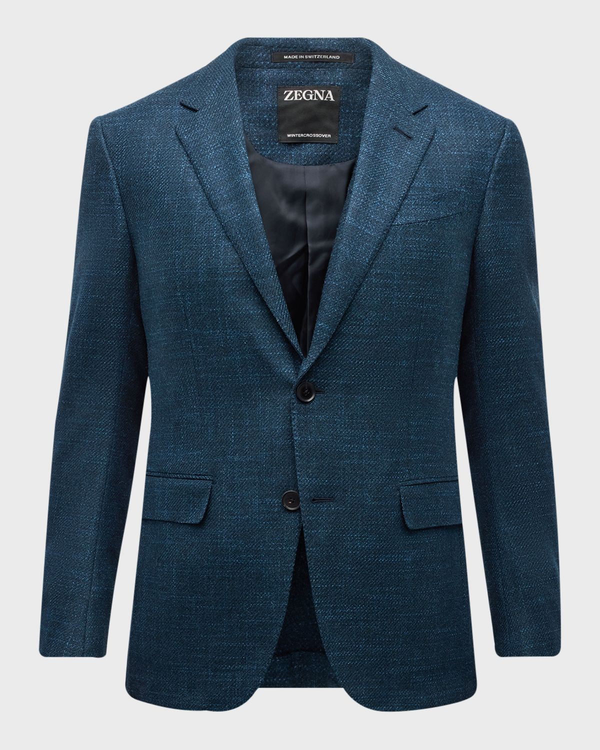 ZEGNA Men 's Crossover Wool-Cashmere Blazer