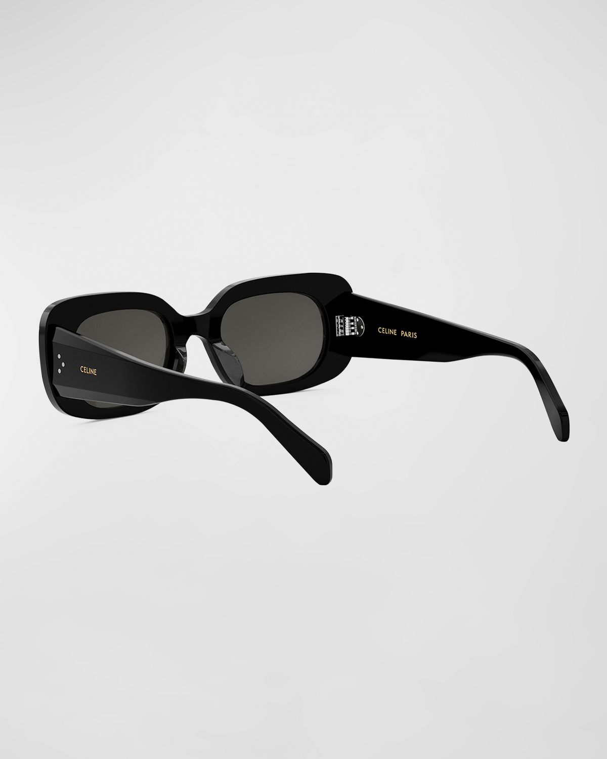 Celine Bold 3 Dots Acetate Rectangle Sunglasses