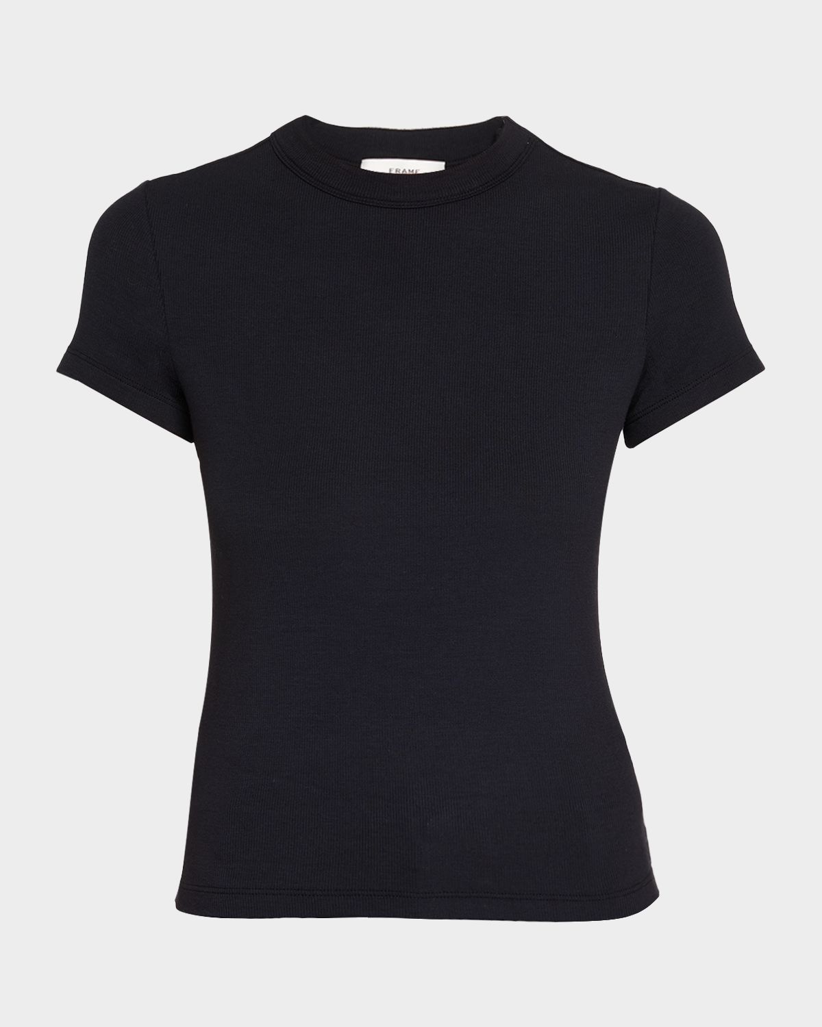 FRAME Ribbed Crewneck Baby Tee