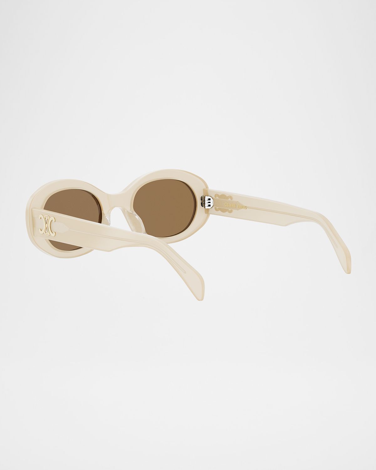 Celine Men 's Triomphe Acetate Oval Sunglasses