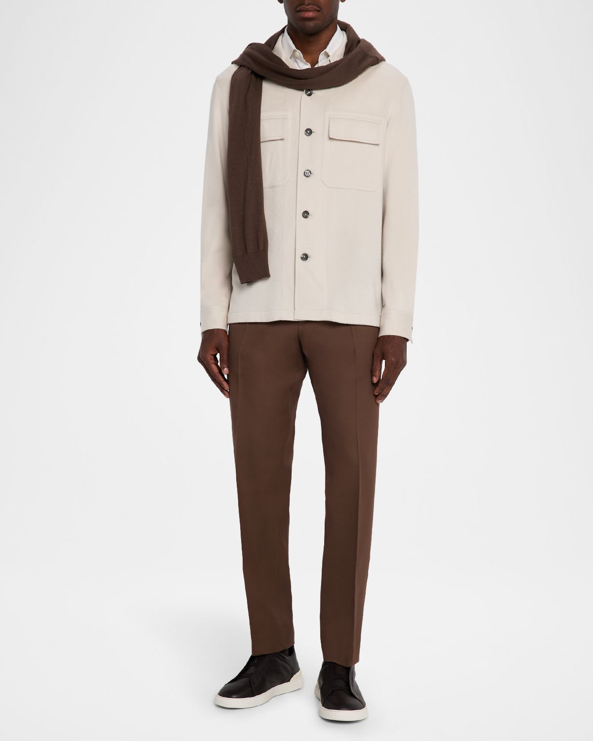 ZEGNA Men 's Oasi Cashmere Overshirt