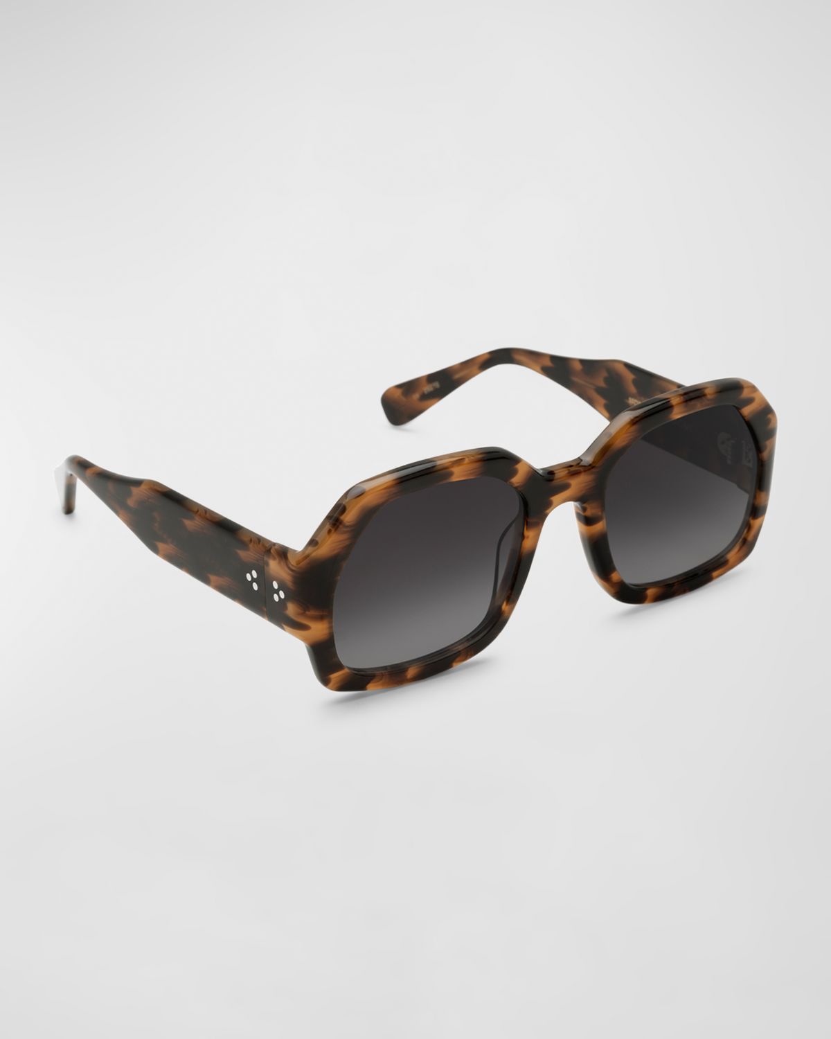 KREWE Naomi Acetate Round Sunglasses