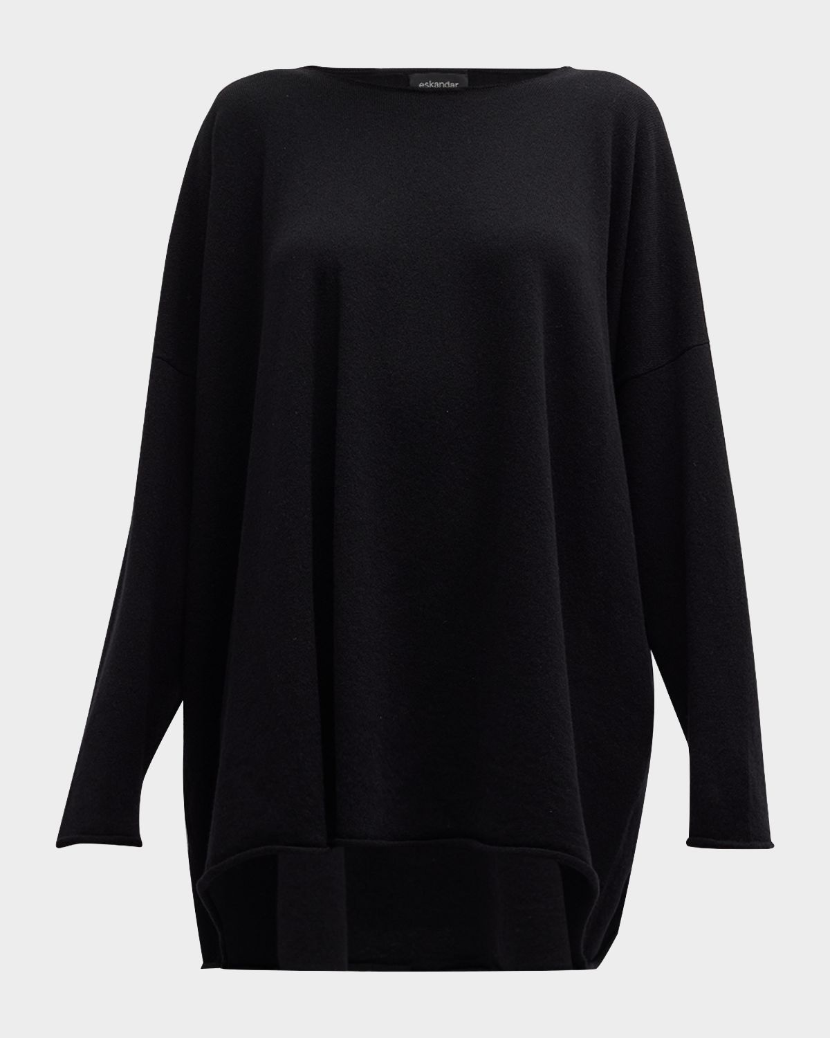 Eskandar A-Line Bateau Neck Cashmere Sweater | Thumbnail 8 Eskandar A-Line Bateau Neck Cashmere Sweater | Thumbnail 8