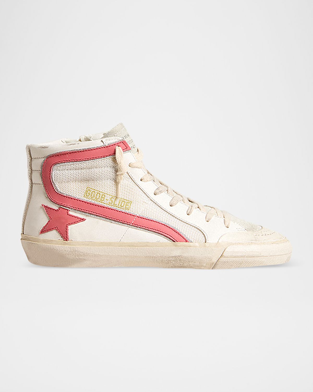 Golden Goose Slide Leather Mesh Mid-Top Sneakers | Thumbnail 6 Golden Goose Slide Leather Mesh Mid-Top Sneakers | Thumbnail 6