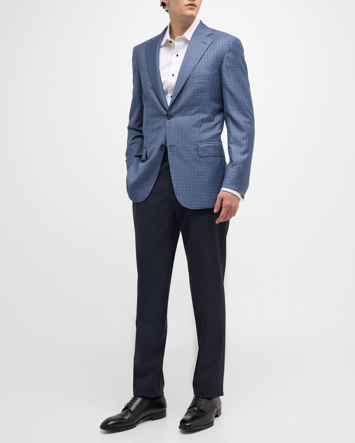 Brioni Men 's Gingham Check Sport Coat
