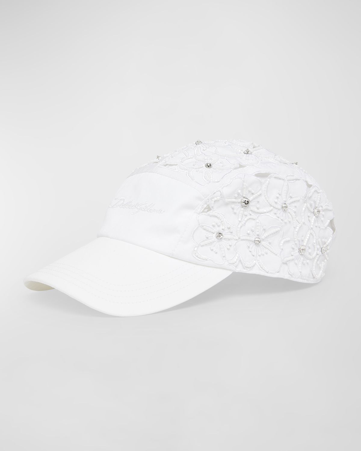 Dolce & Gabbana Embroidered Floral Baseball Hat
