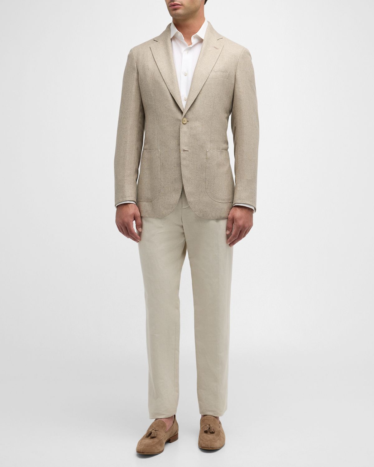 Brioni Men 's Melange Twill Blazer