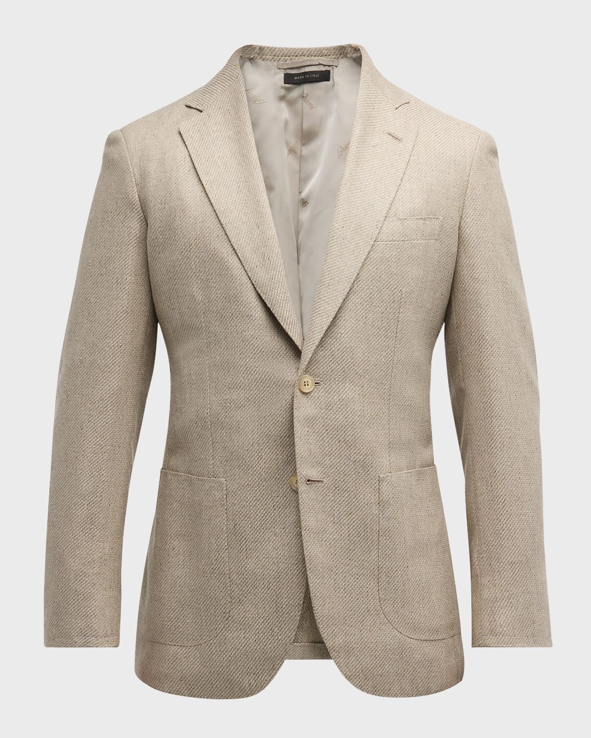 Brioni Men 's Melange Twill Blazer