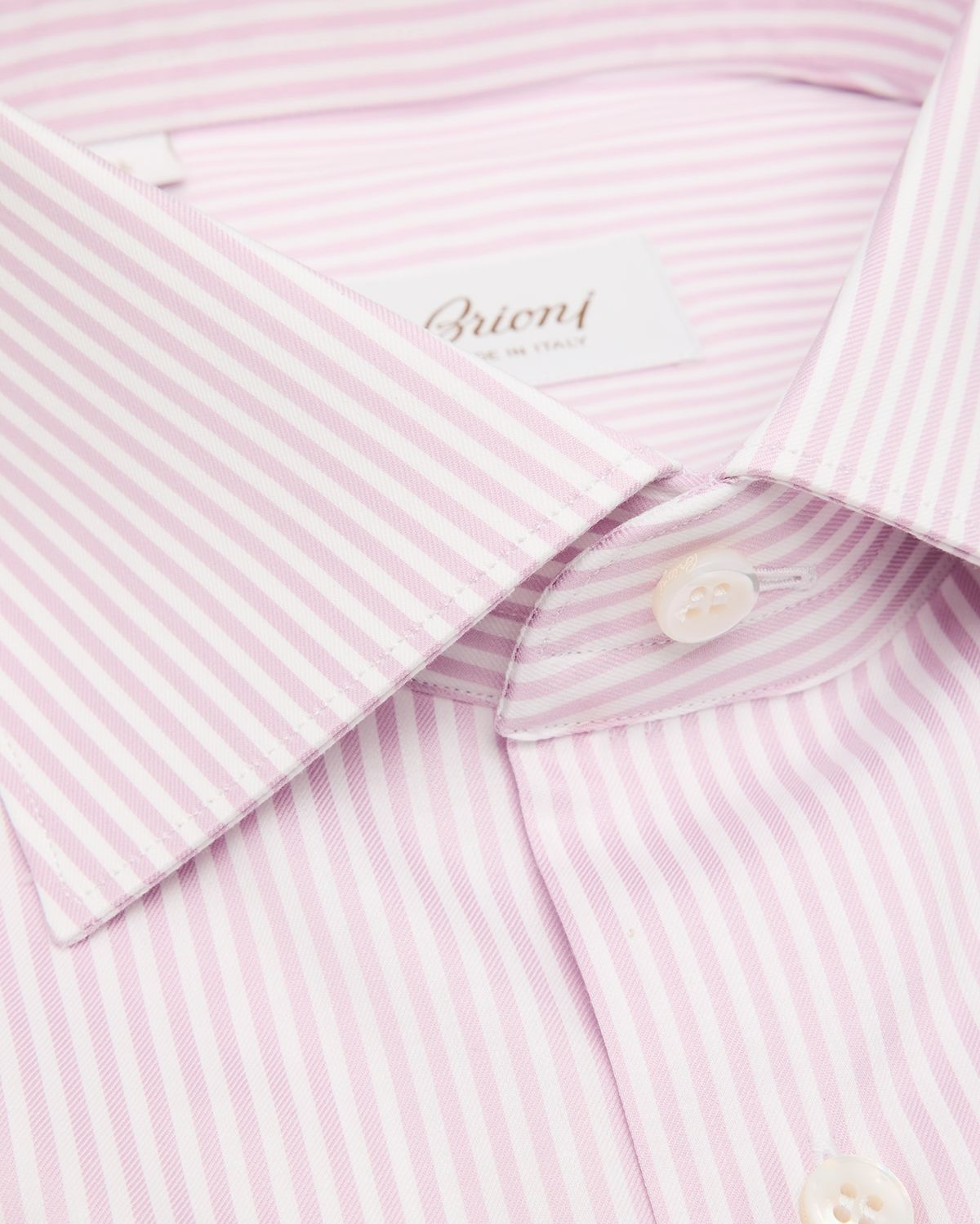 Brioni Men 's Cotton Bengal Stripe Dress Shirt