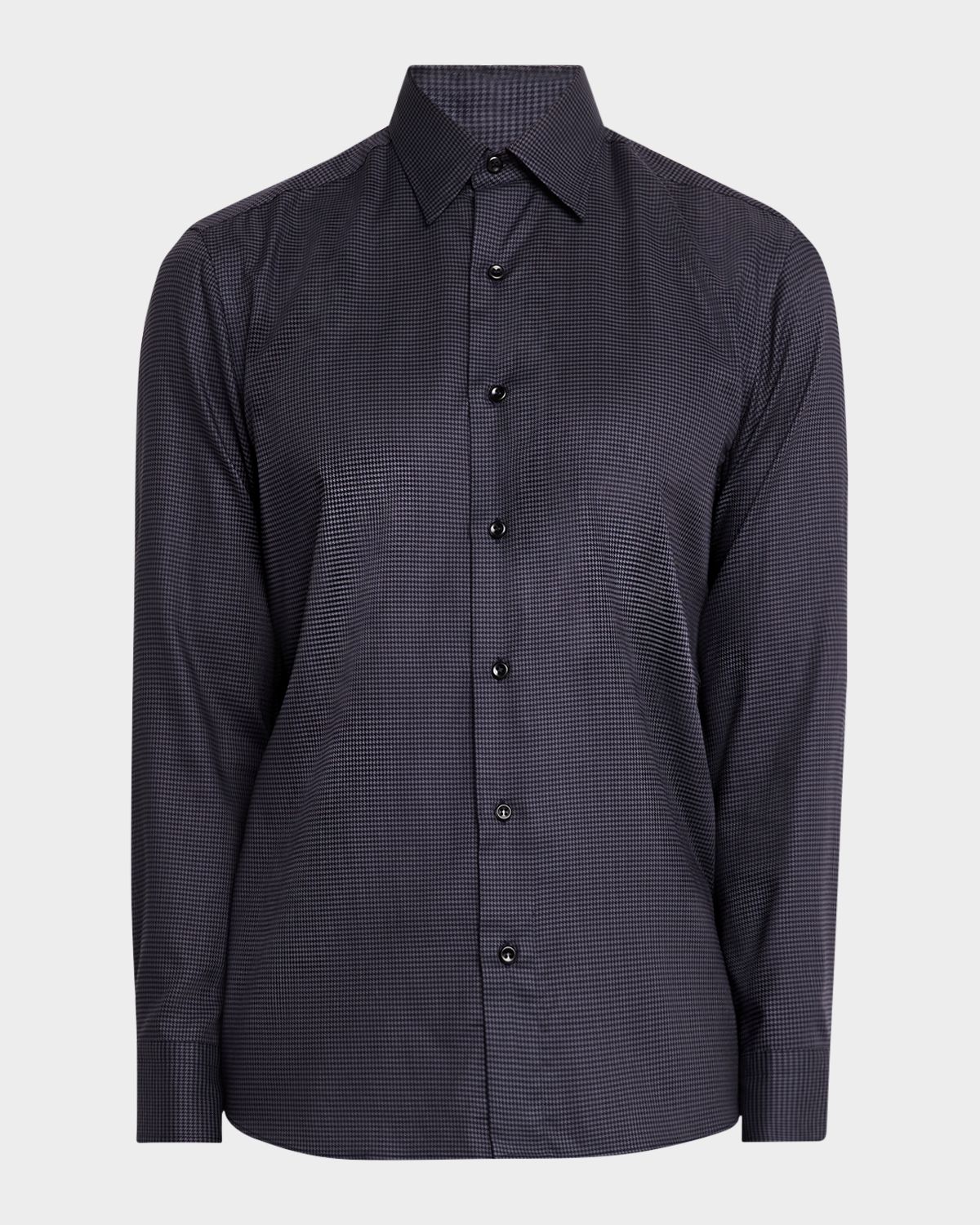 Brioni Men 's Cotton Houndstooth Sport Shirt