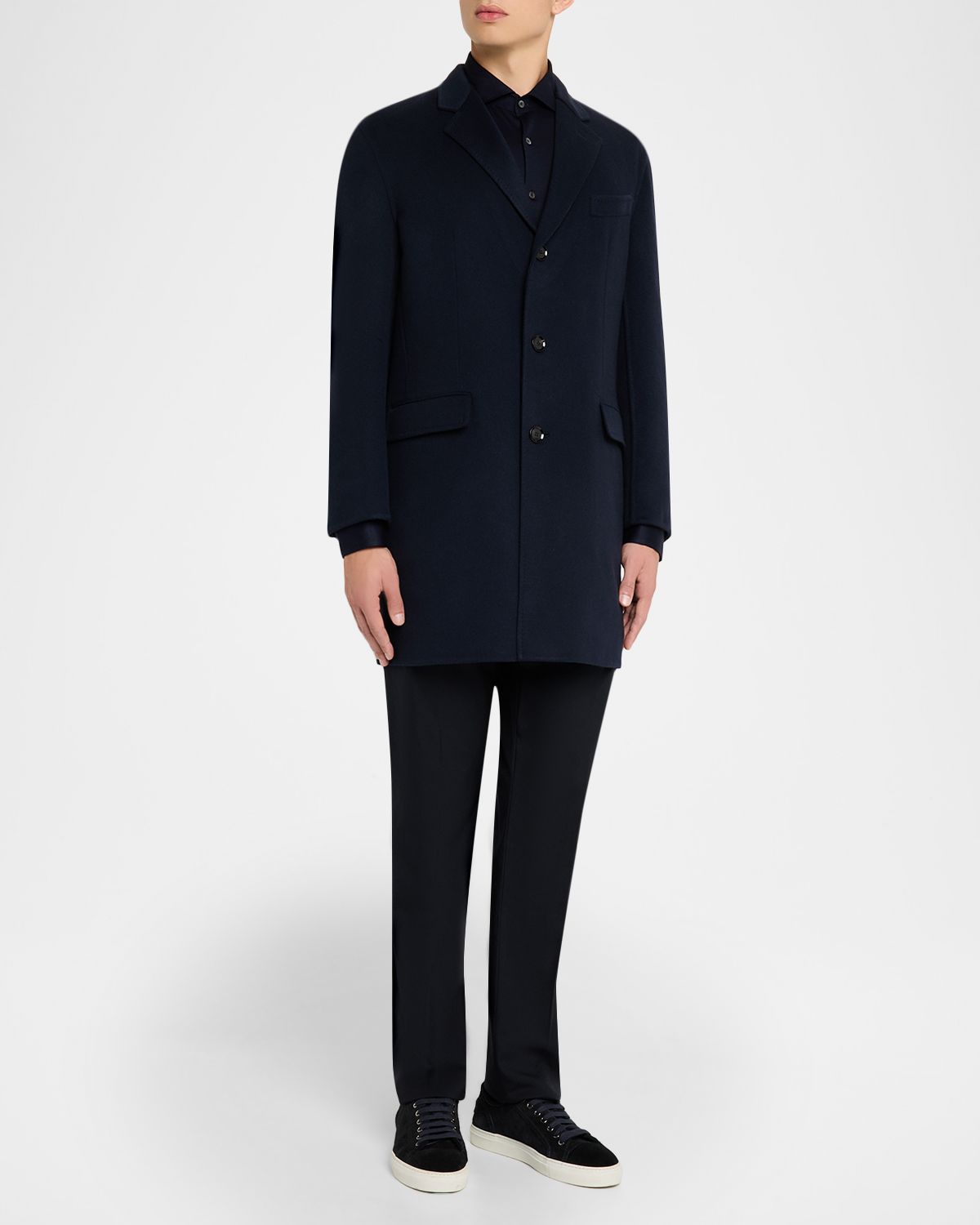 Brioni Men 's Wool and Cashmere Double-Face Top Coat | Thumbnail 6 Brioni Men 's Wool and Cashmere Double-Face Top Coat | Thumbnail 6