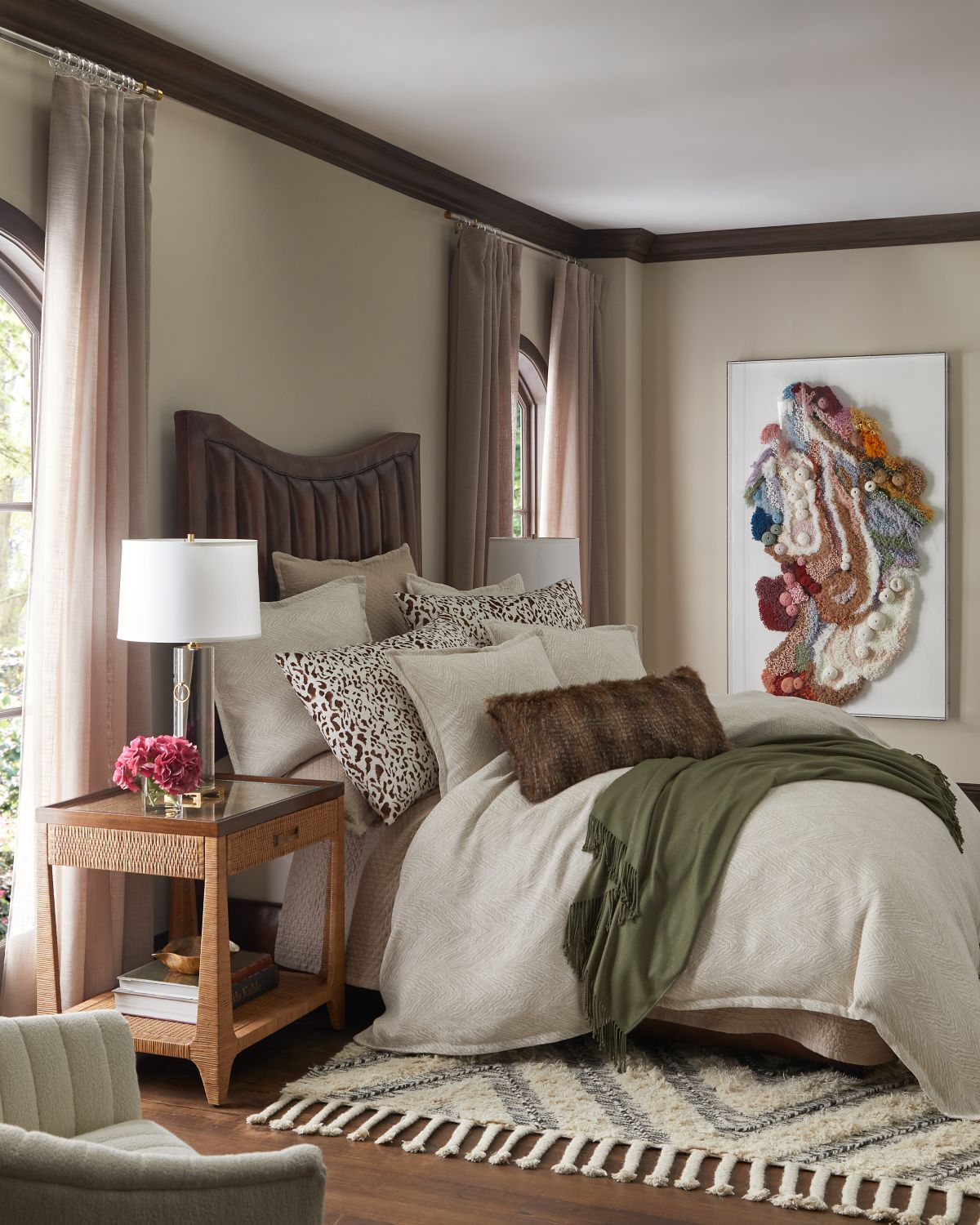 Lili Alessandra Spectrum Safari Java Luxe Euro Pillow