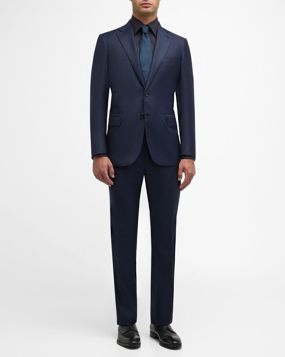 Brioni Men 's Windowpane Wool Suit