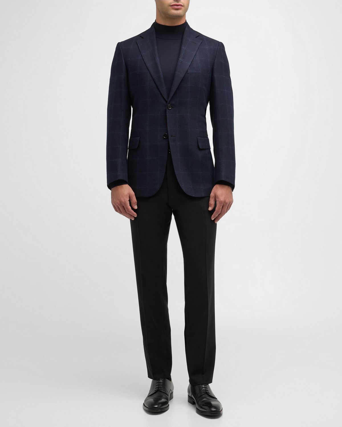 Brioni Men 's Wool-Cashmere Windowpane Sport Coat