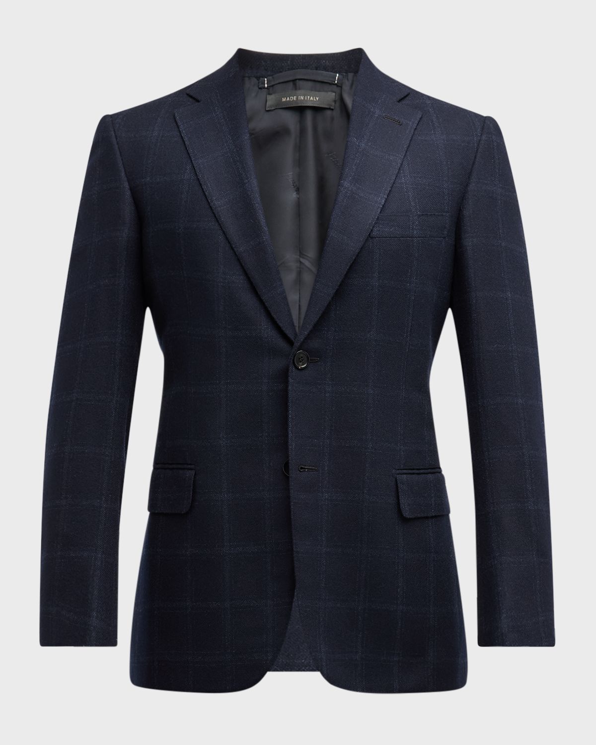 Brioni Men 's Wool-Cashmere Windowpane Sport Coat
