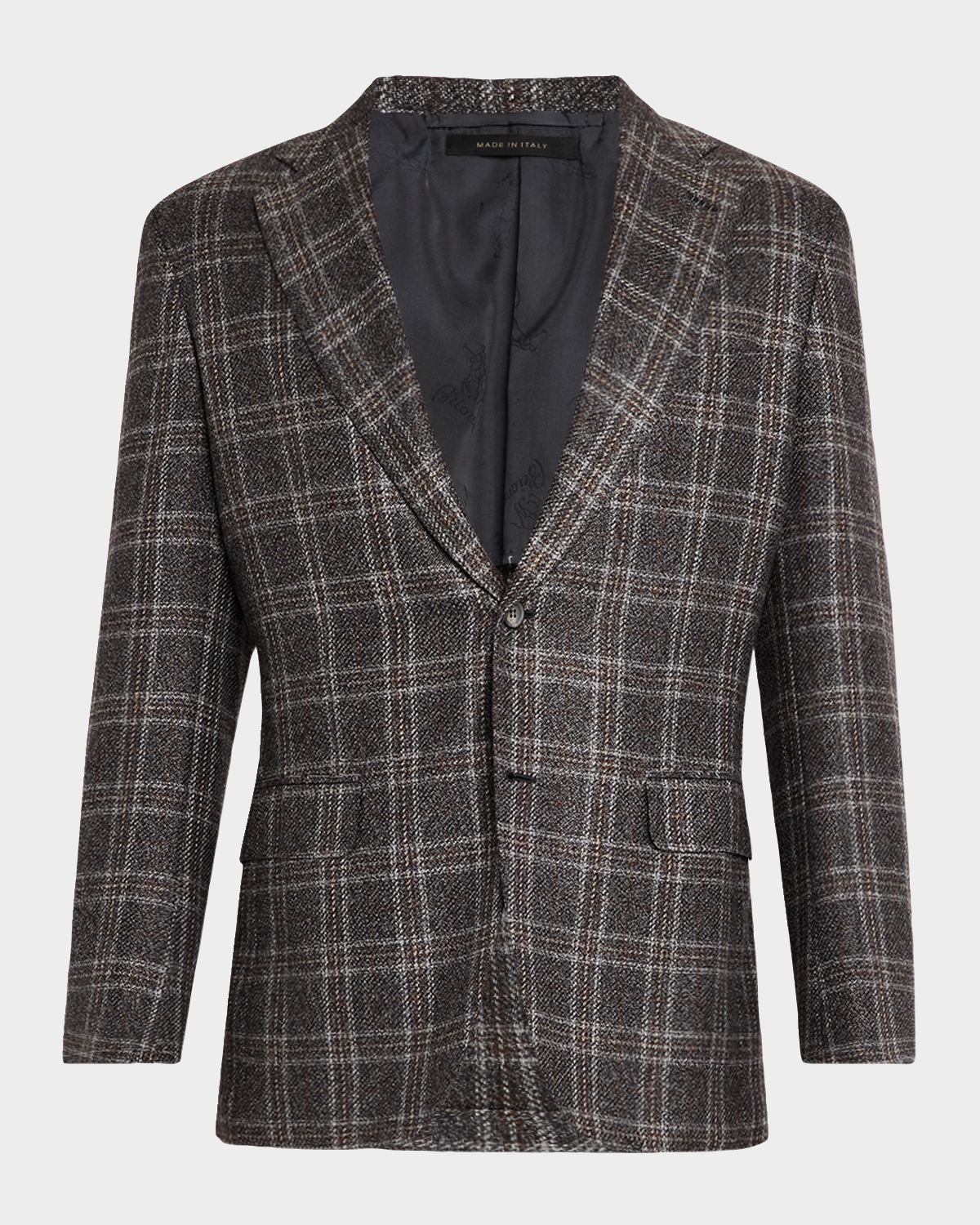 Brioni Men 's Wool-Cashmere Plaid Sport Coat