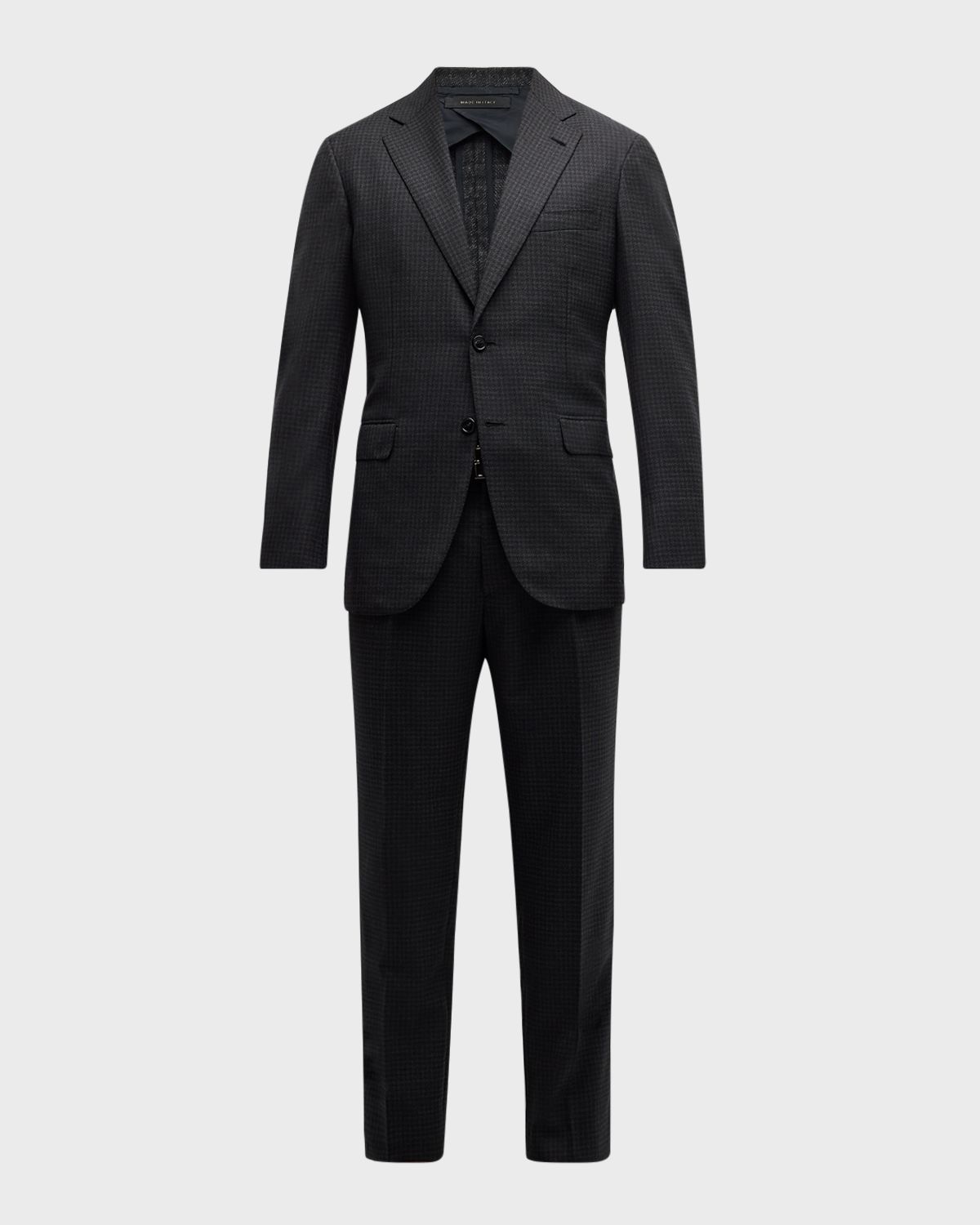 Brioni Men 's Wool Houndstooth Suit