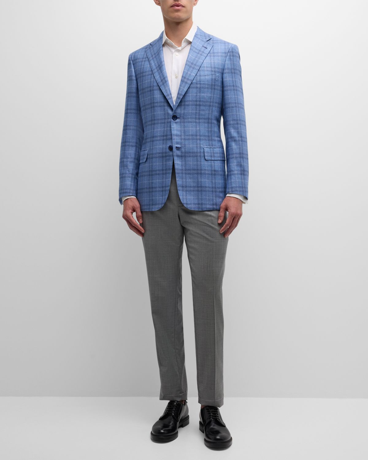 Brioni Men 's Silk-Cashmere Plaid Sport Coat