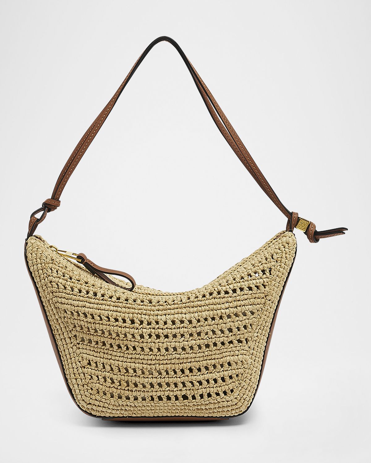 Loewe x Paula 's Ibiza Hammock Mini Hobo Bag in Raffia with Leather Strap | Thumbnail 7 Loewe x Paula 's Ibiza Hammock Mini Hobo Bag in Raffia with Leather Strap | Thumbnail 7