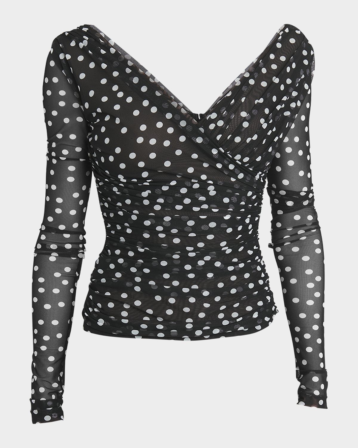 Dolce & Gabbana Polka-Dot Tulle Wrap Top | Thumbnail 8
