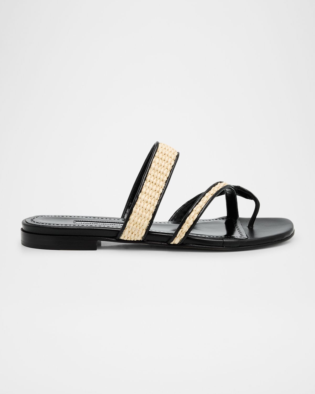 Manolo Blahnik Susara Woven Flat Slide Sandals | Thumbnail 7 Manolo Blahnik Susara Woven Flat Slide Sandals | Thumbnail 7
