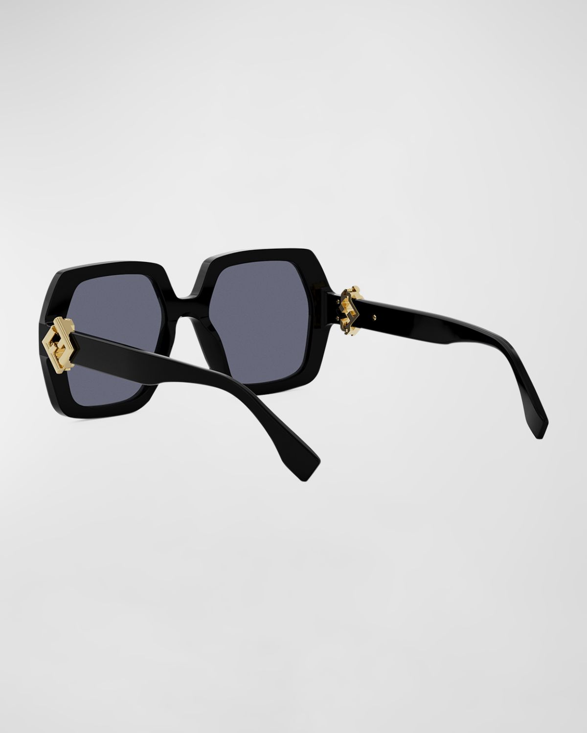 Fendi Diamond Acetate Square Sunglasses