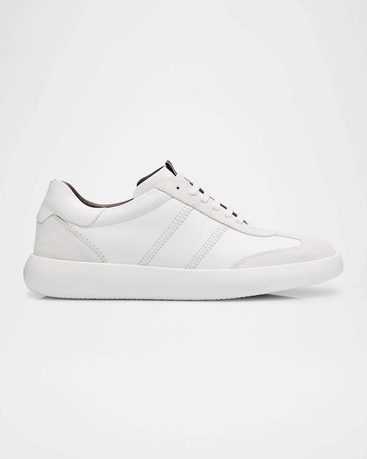 Brioni New Cassette Mixed Leather Sneakers