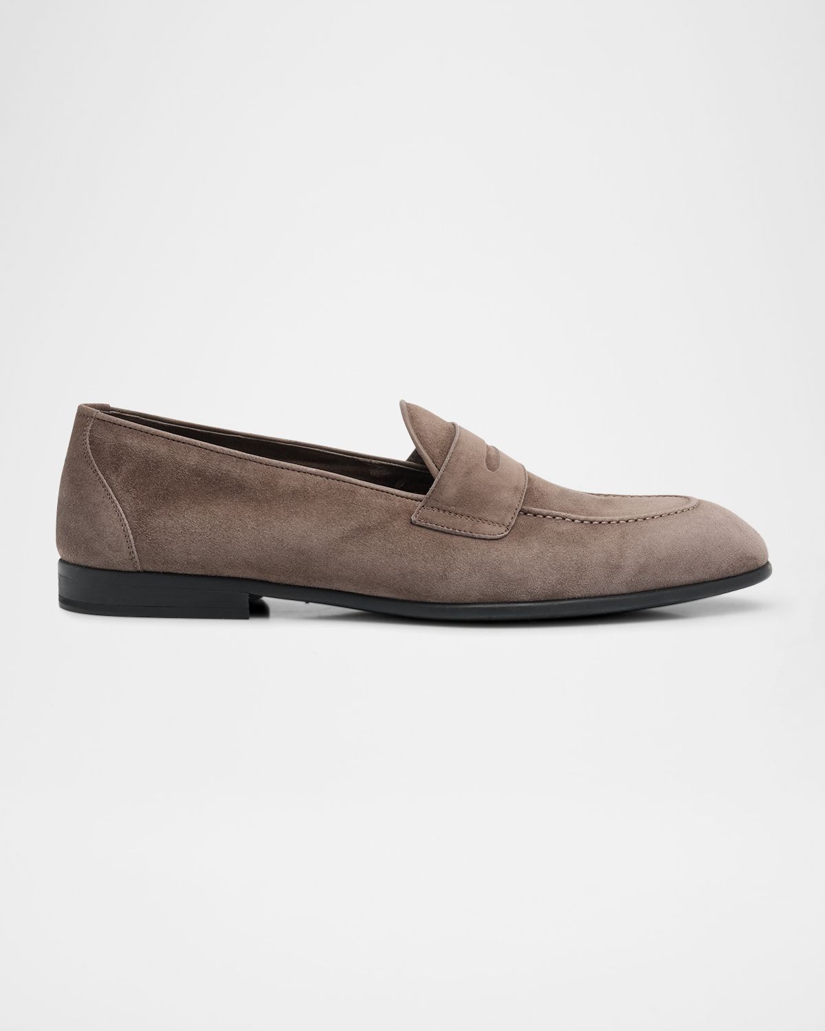 Brioni Men 's York Suede Penny Loafers