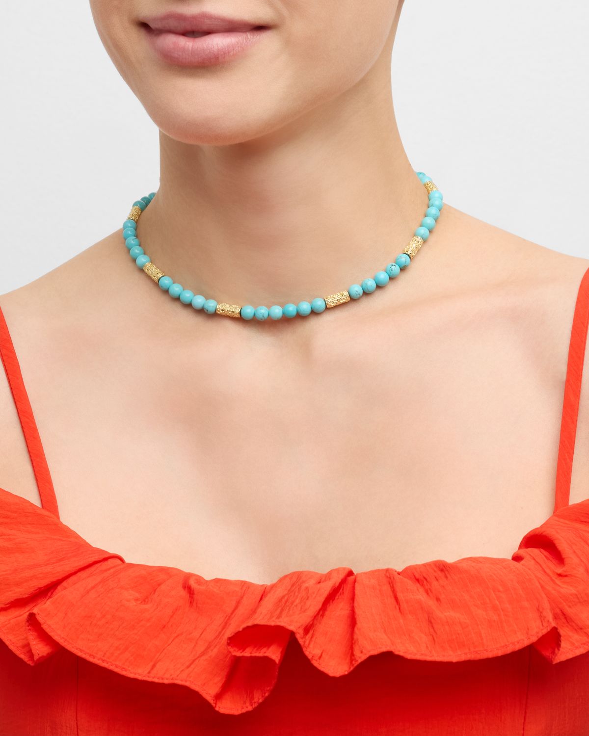 Armenta Turquoise Beaded Necklace, 16-20"L