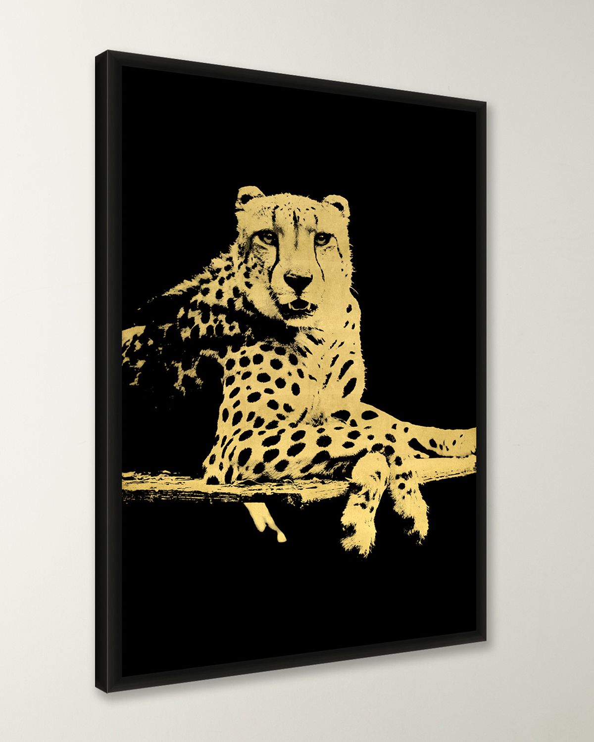 Wendover Art Group "Lounging Leopard 2" Framed Giclee
