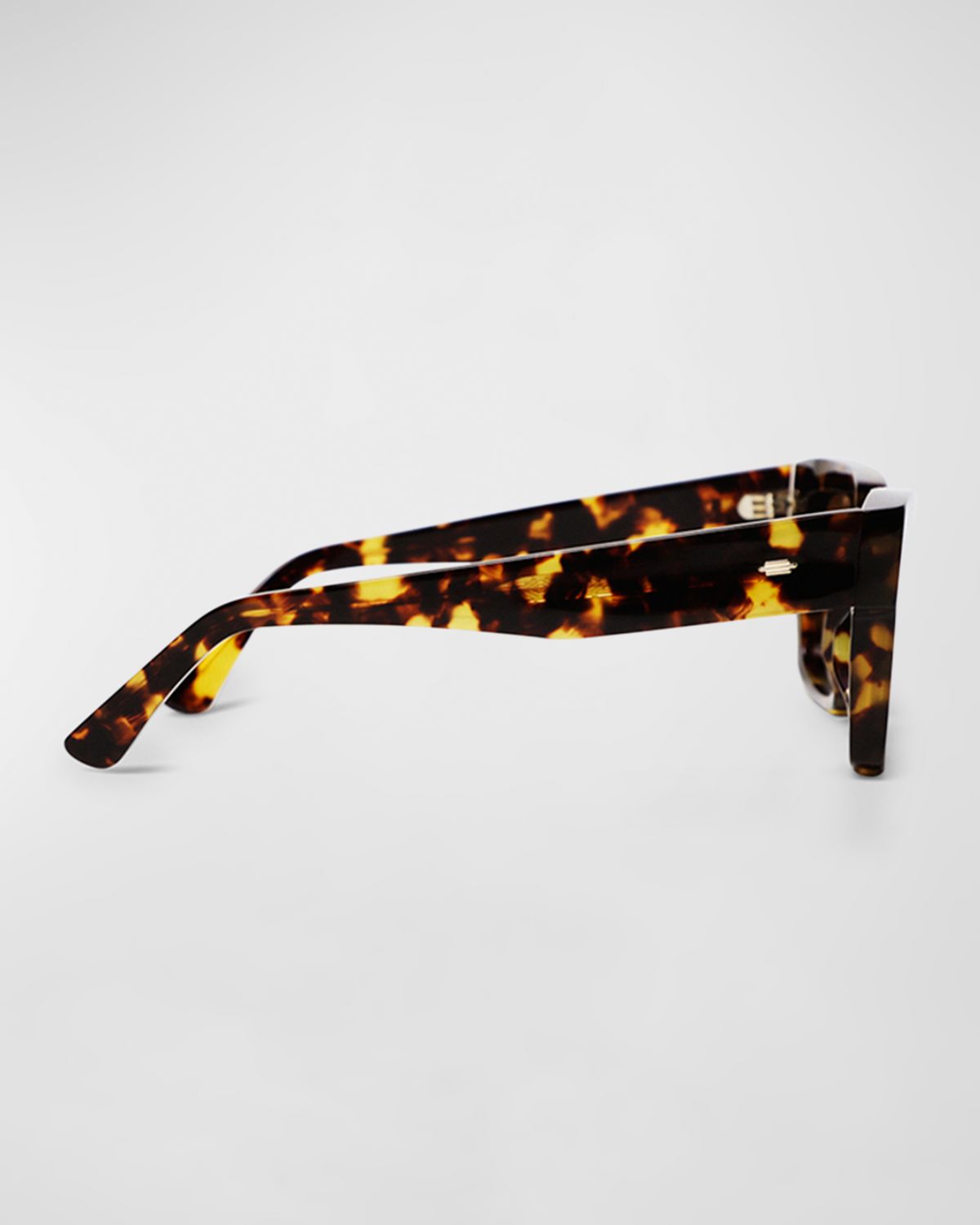 KIMEZE Mahi Havana Acetate Square Sunglasses