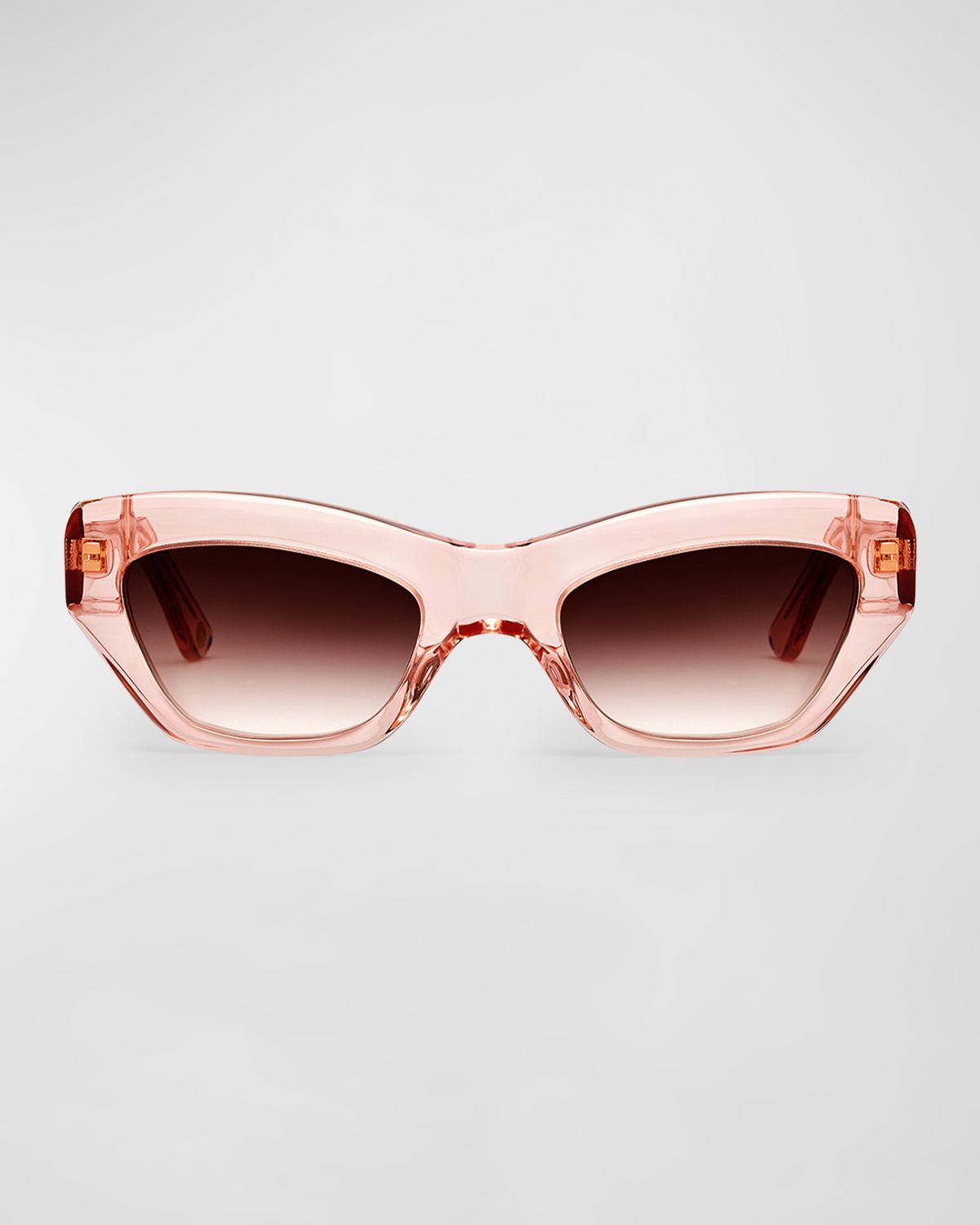 KIMEZE Concept 3 Pink Acetate Cat-Eye Sunglasses