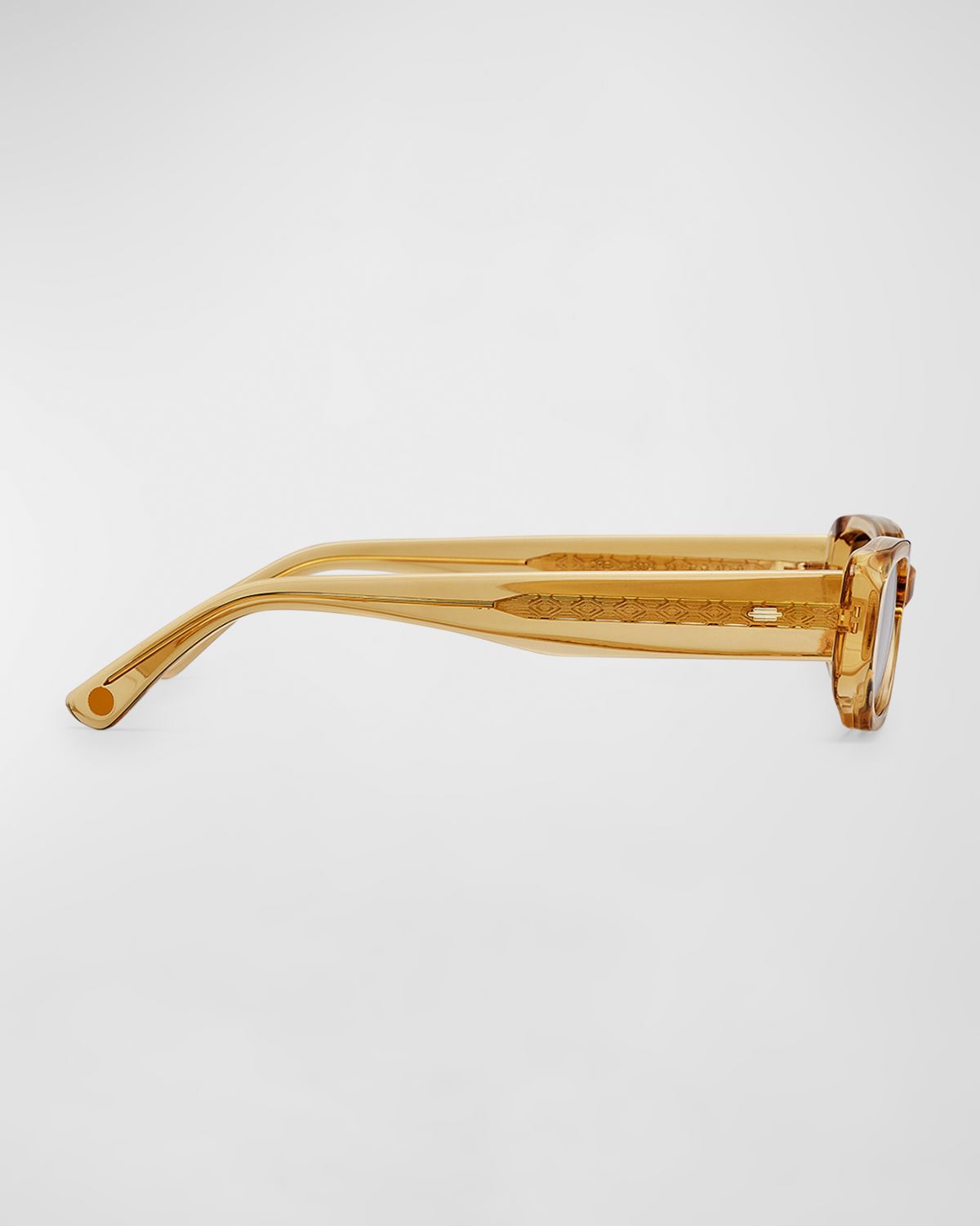 KIMEZE Ore Beige Acetate Rectangle Sunglasses