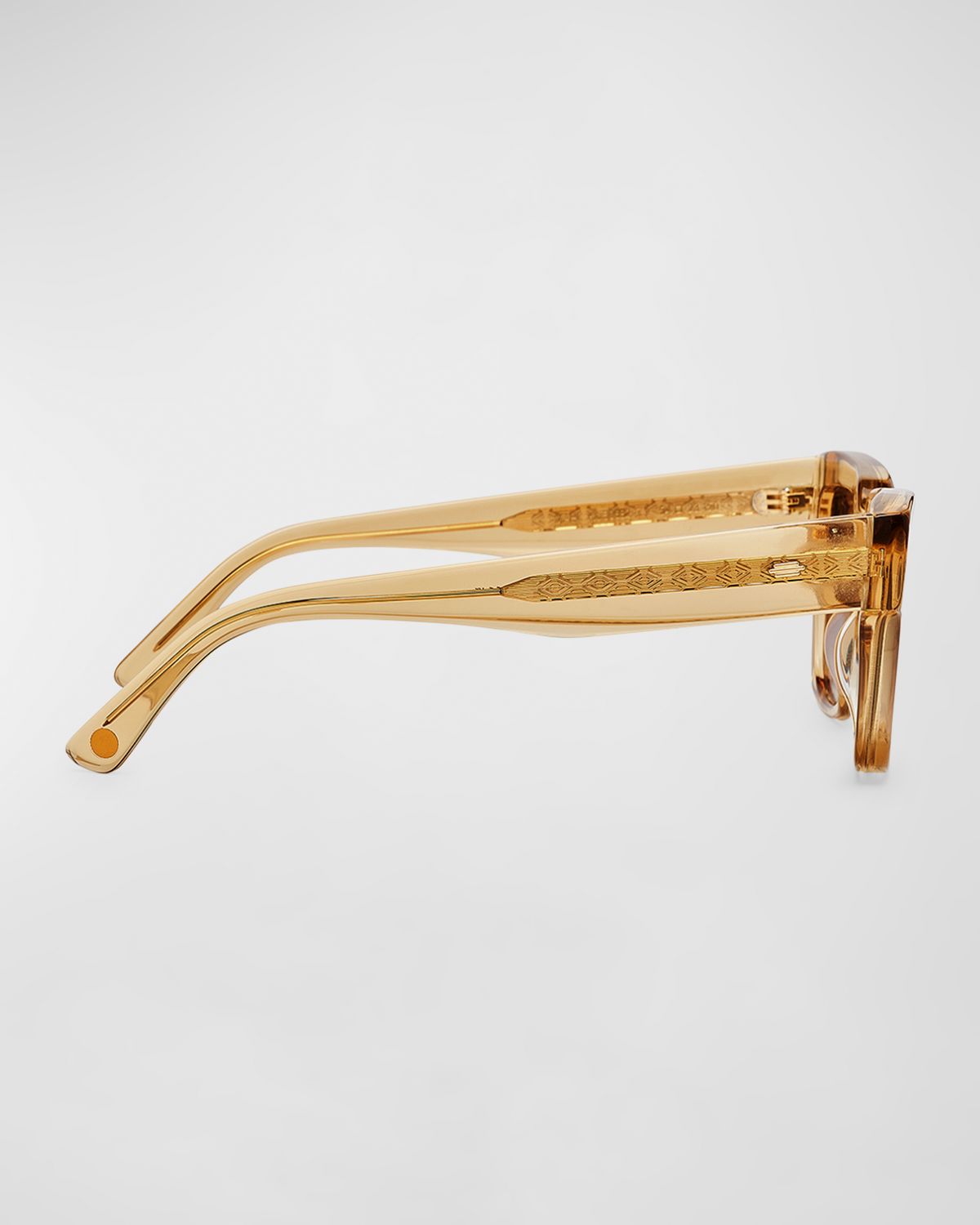 KIMEZE Mahi Beige Acetate Square Sunglasses