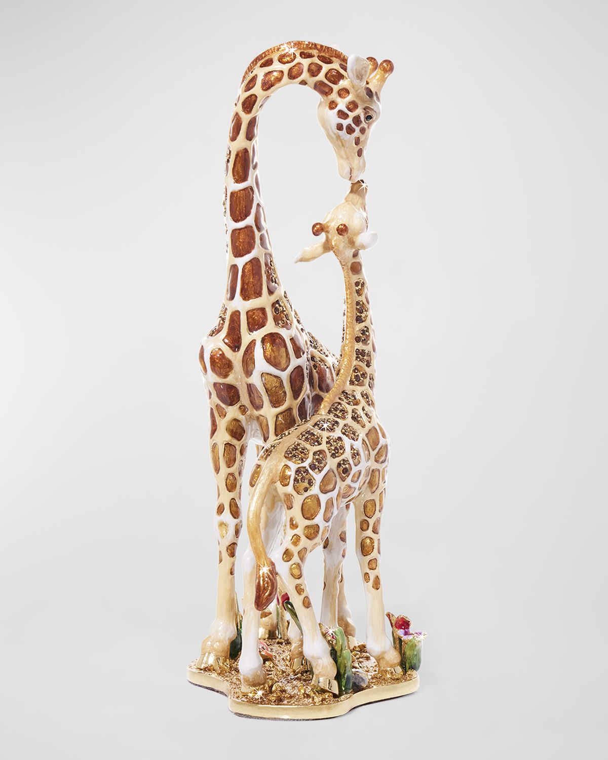 Jay Strongwater Mother and Baby Giraffe Tabletop Object