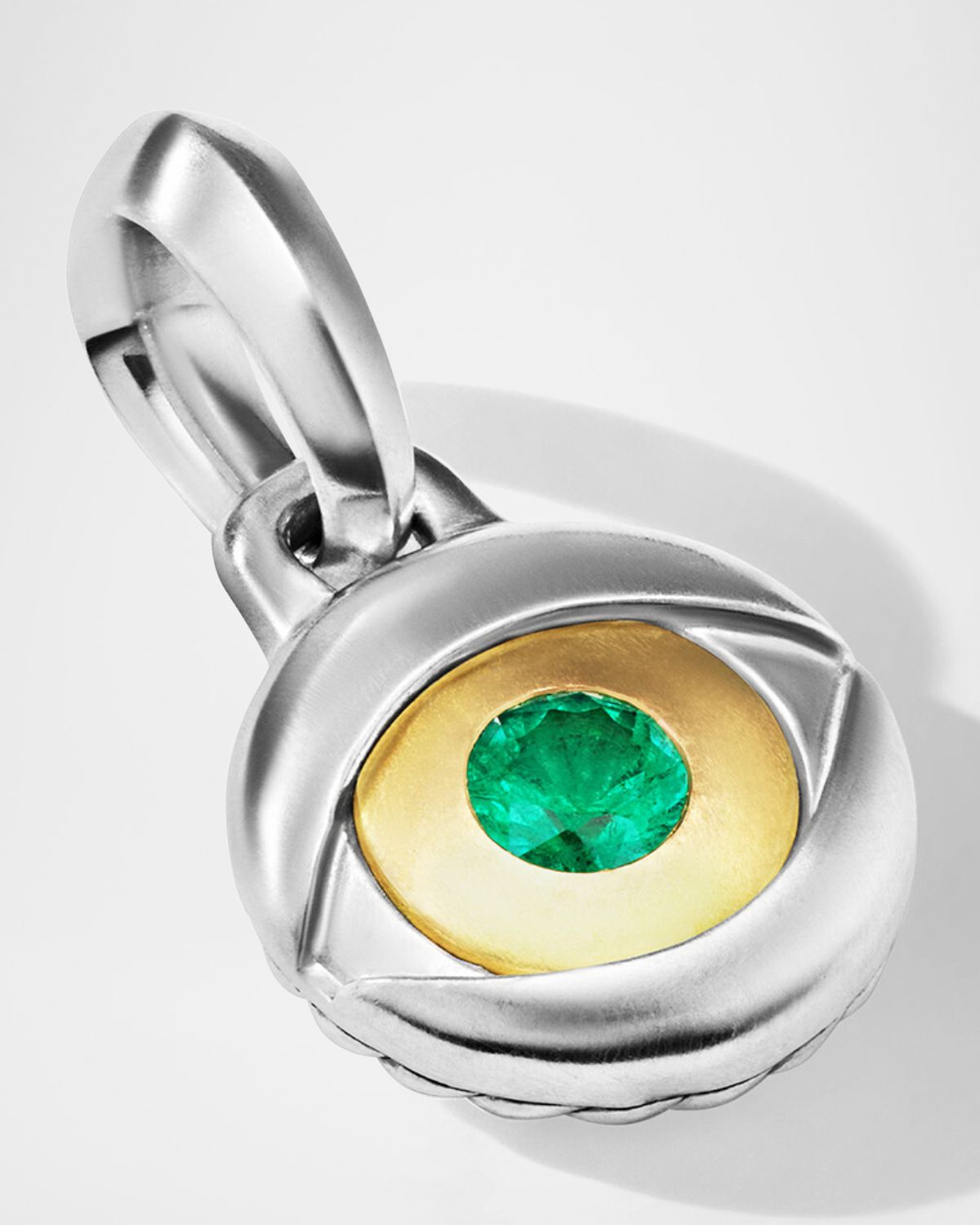 David Yurman Men 's Evil Eye Pendant in Silver, 11.5mm