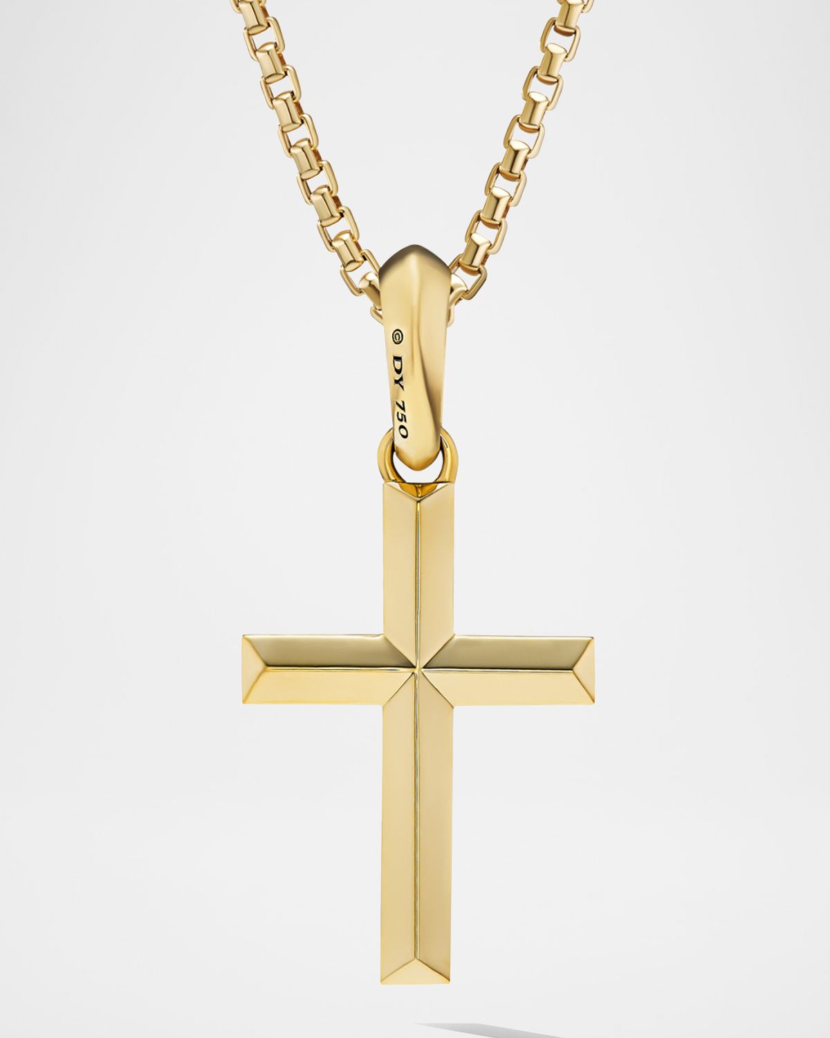 David Yurman Men 's Cross Pendant in 18K Gold, 24mm