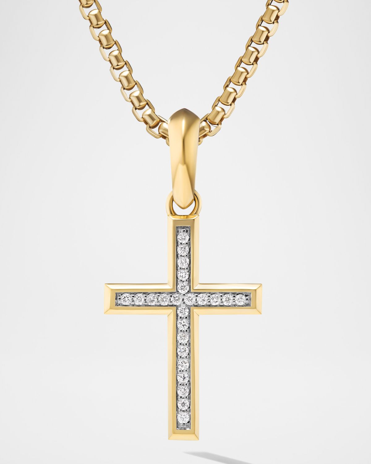 David Yurman Men 's Cross Pendant in 18K Gold, 24mm