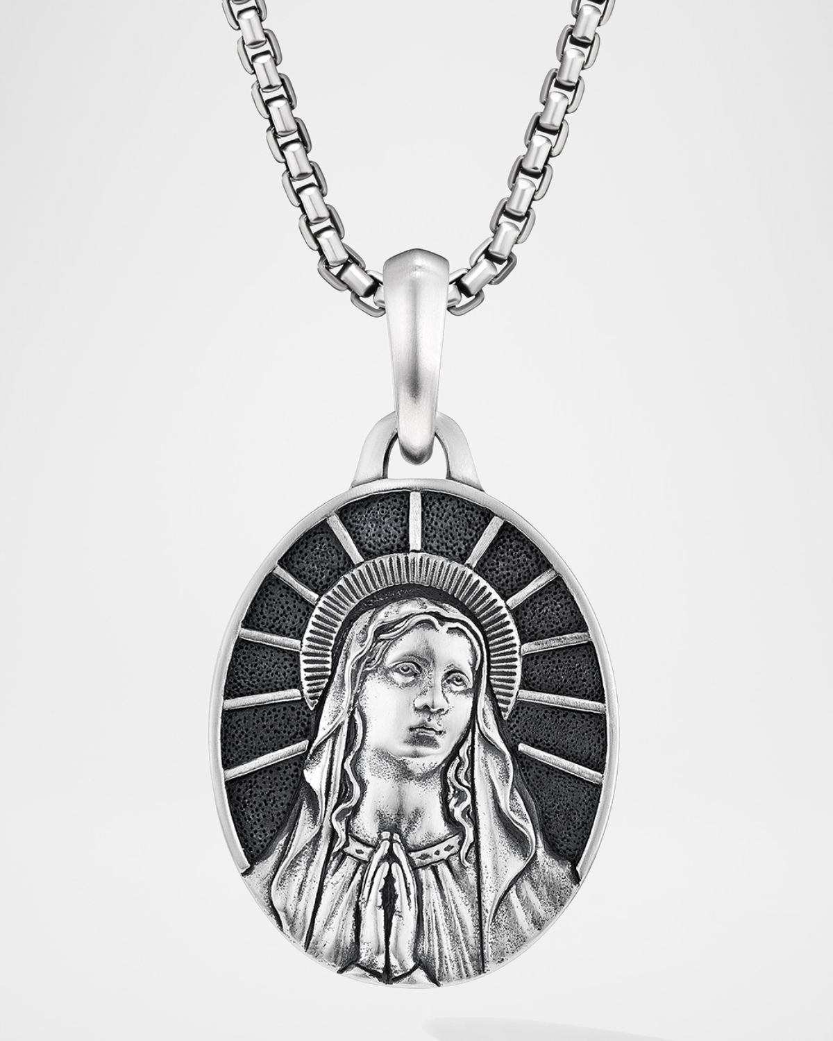 David Yurman Men 's Mary Pendant in Silver, 30mm