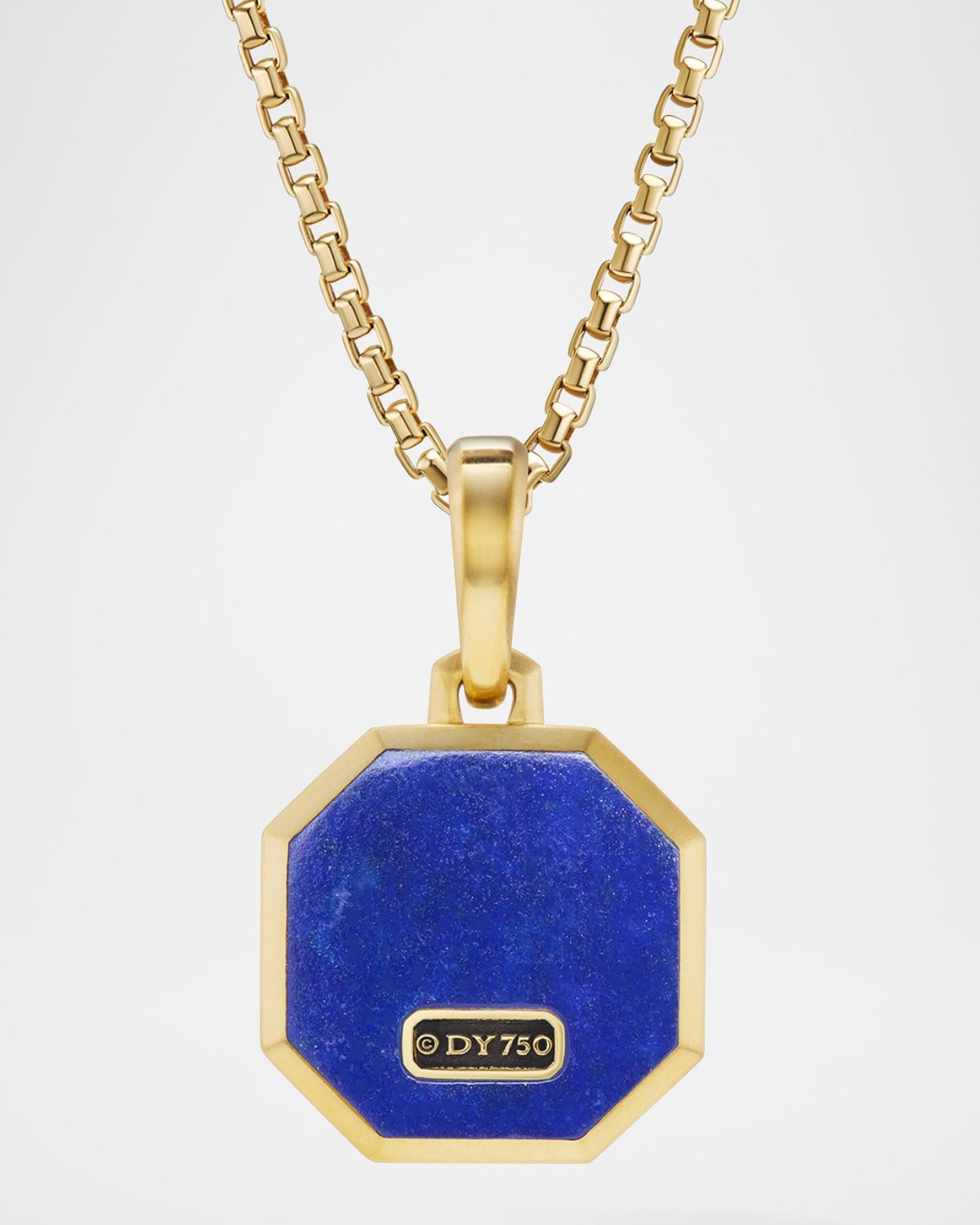 David Yurman Men 's Faceted Stone Pendant in 18K Gold, 16mm