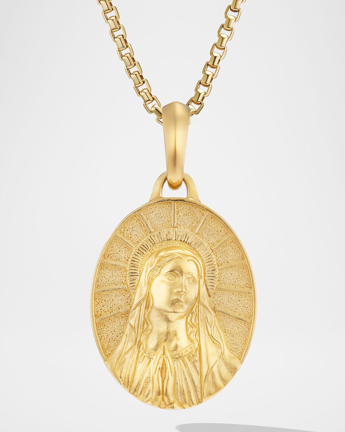 David Yurman Men 's Mary Pendant in 18K Gold, 30mm